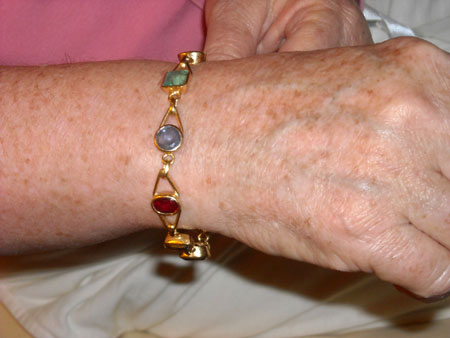 chakra design crystal healing bangle