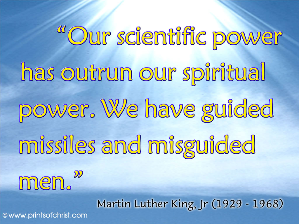 Martin Leuther King Jr on Science