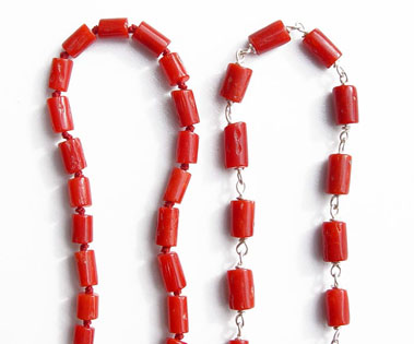 coral necklace