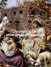 Oil painting of Jesus 