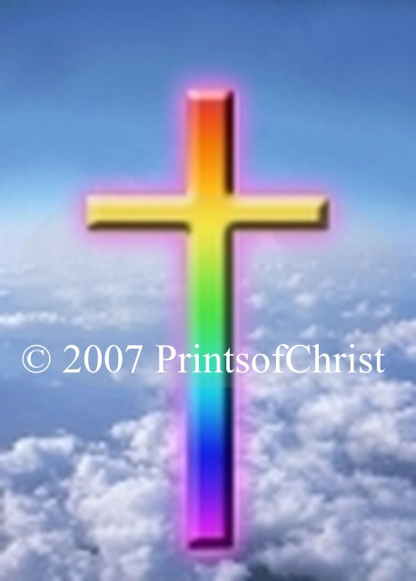 rainbow cross image