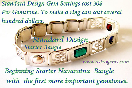 astrological golden standard bangle design