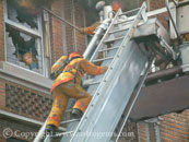 fire fighter painting