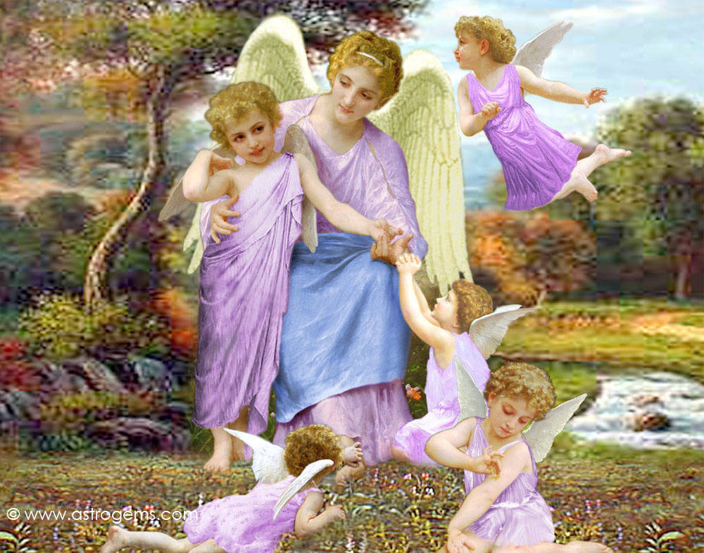 Free desktop wallpaper of angels