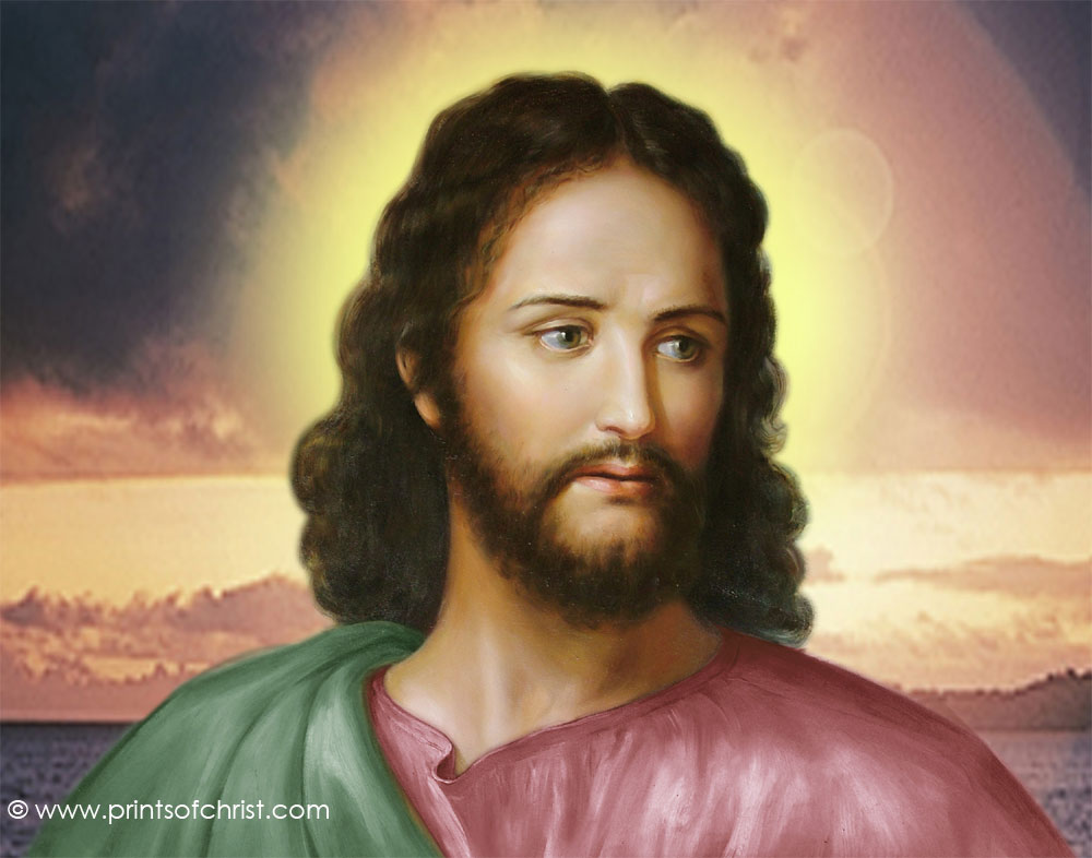 Jesus with sky wallpaper