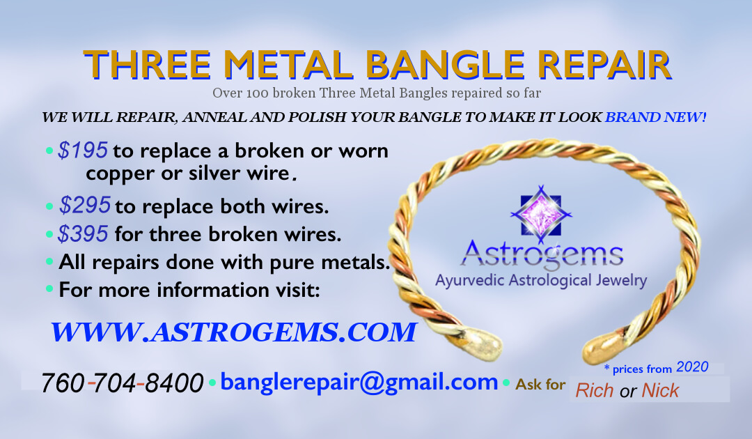 three metal bangle repair by Astrogems