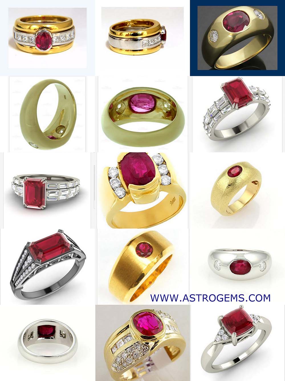 Astrogems can make custom astrological Ruby rings.