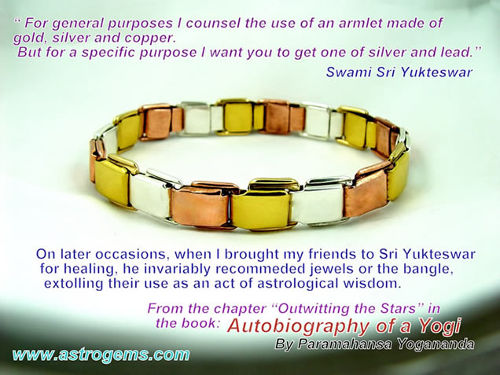 Astrological Bangle as recommended by Swami Sri Yukteswar from Autobiography of a Yogi