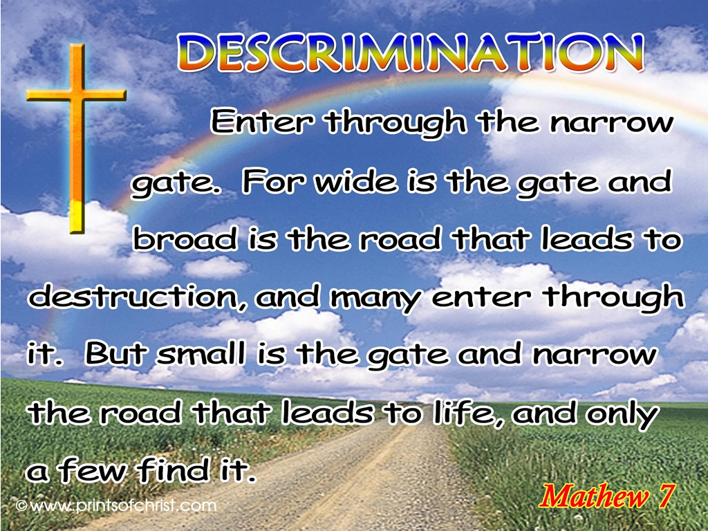 Descrimination Bible Background