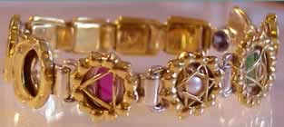 chakra design crystal healing bangle