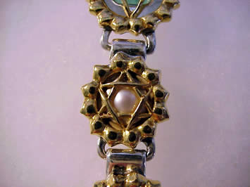 chakra design crystal healing bangle 