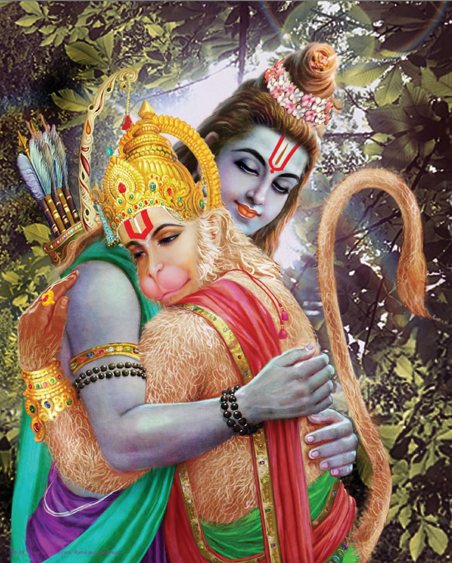 krishna and hanuman