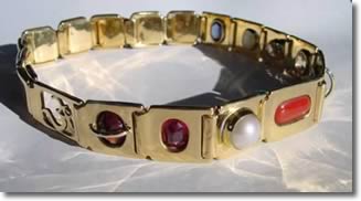 nine gem crystal healing bangle