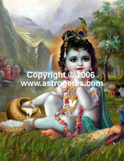 Prints of baby Krishna