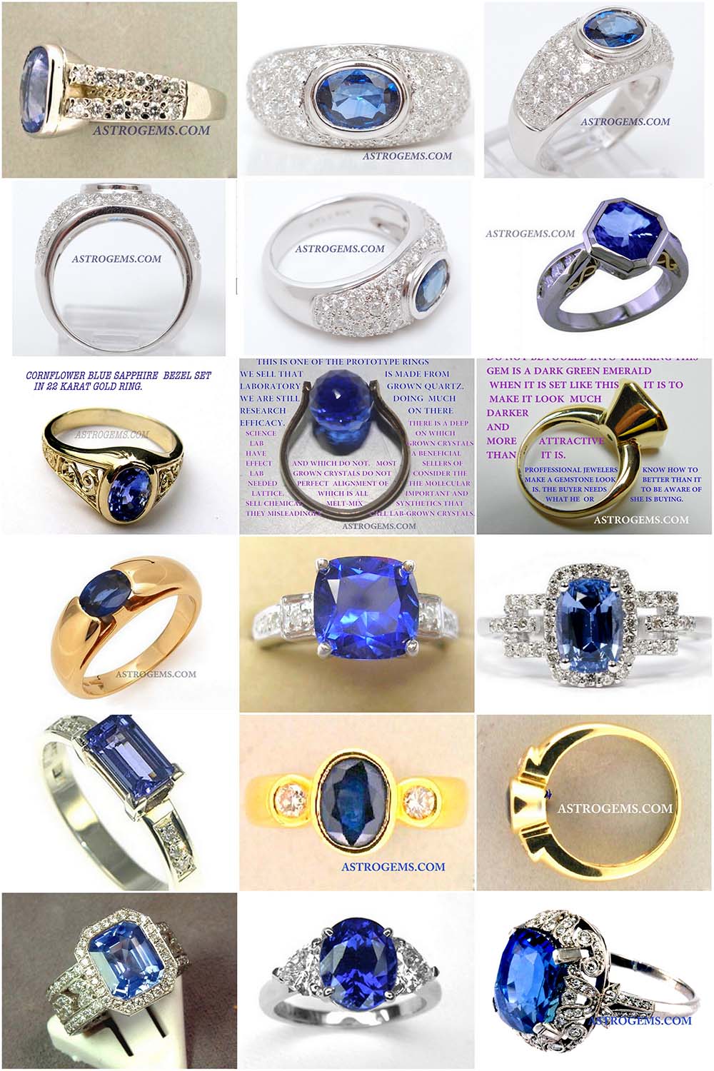 Astrogems can make any style of jyotish blue sapphire rings.