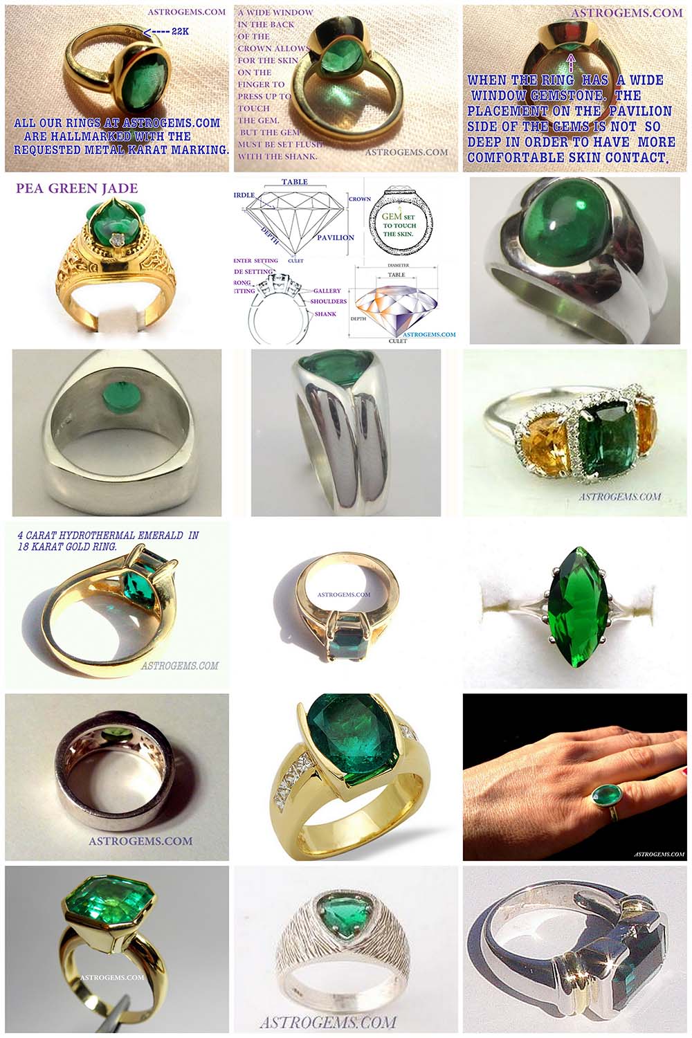 Astrogems can custom make any vedic emerald ring you desire.