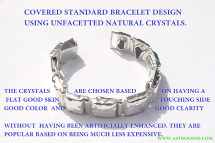 covered standard gem bracelet
