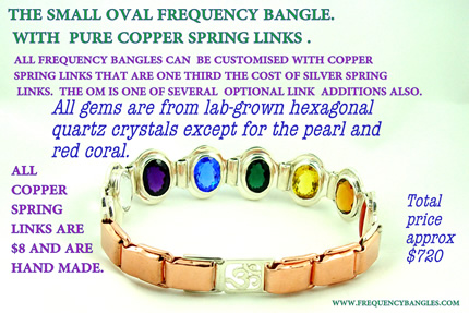 smal oval frequency bangle