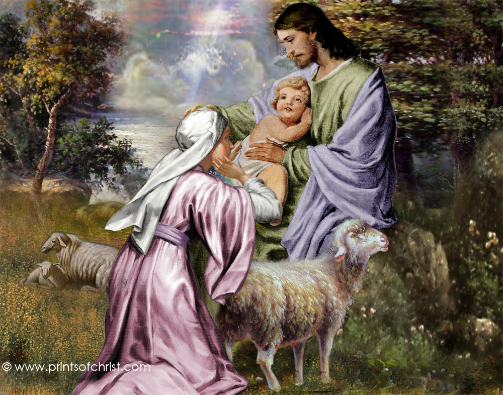 Jesus Blessing Child Image